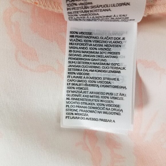 NEW H&M Size 8 Long Maxi Floral Skirt in Beige/Orange NWT - Picture 6 of 9